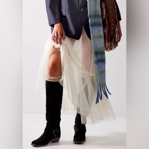 Free People Lockhart Harness Boots - Black Suede, Size 8 - Sold Out Online!